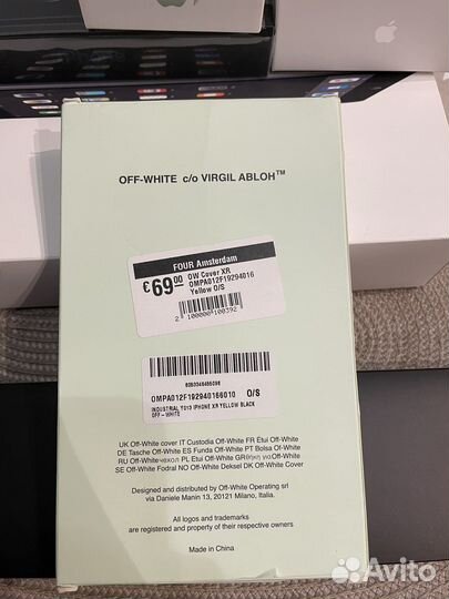 Чехол OFF-white c/o virgil abloh iPhone XR