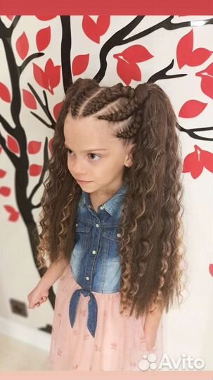 Афрокудри, афрохвост, афрокосички, афрорезинка