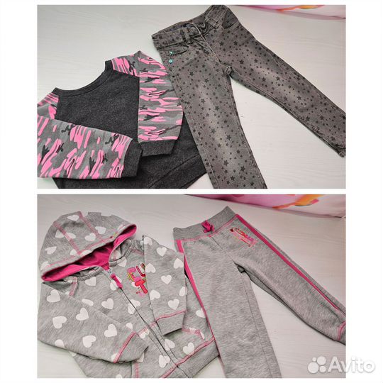 Большой пакет вещей на девочку 92-98-104