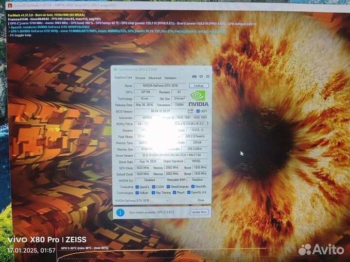 GeForce GTX 1070 super jetstream 8 GB