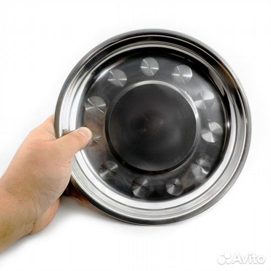 21125 Тарелка Следопыт, нерж., d - 19 см. (Следопы