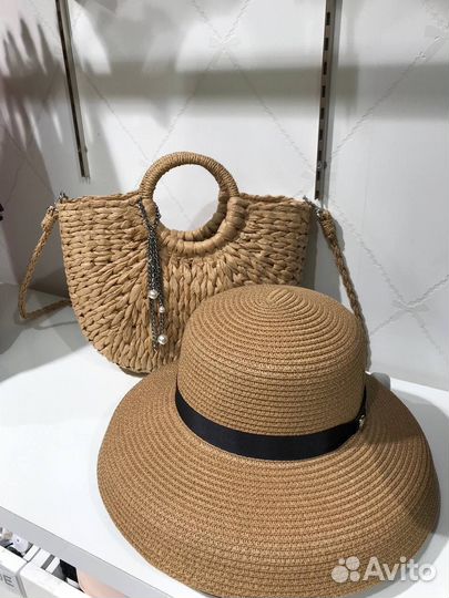 Шляпа и сумка пляжные новые