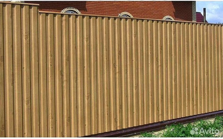 Профлист с фактурой дерева