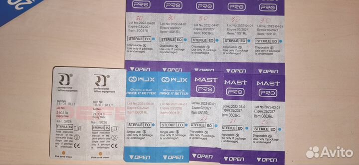 Иглы для татуажа 12 шт