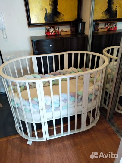 Детская кровать трансформер с матрасем