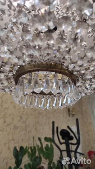 Люстра Bohemia Чешский хрусталь. Оригинал СССР