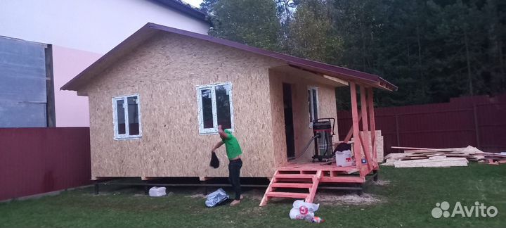 Каркасные дом 6х6м утеплённый Каркас дом 150х50м