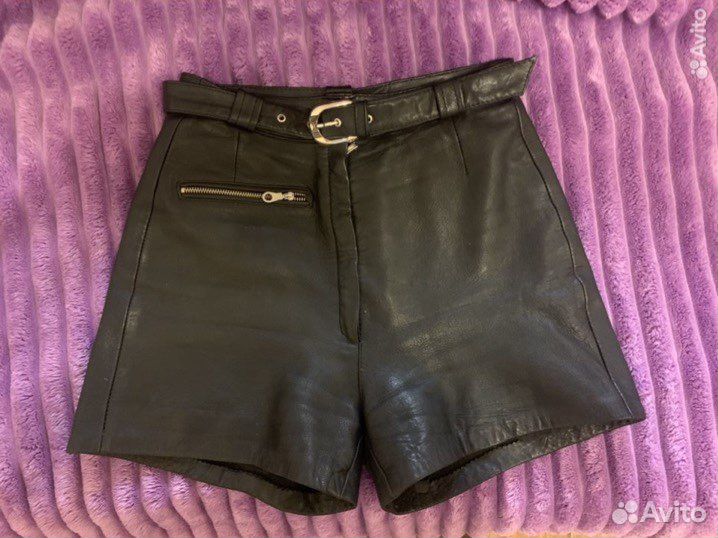 Шорты из натуральной кожи