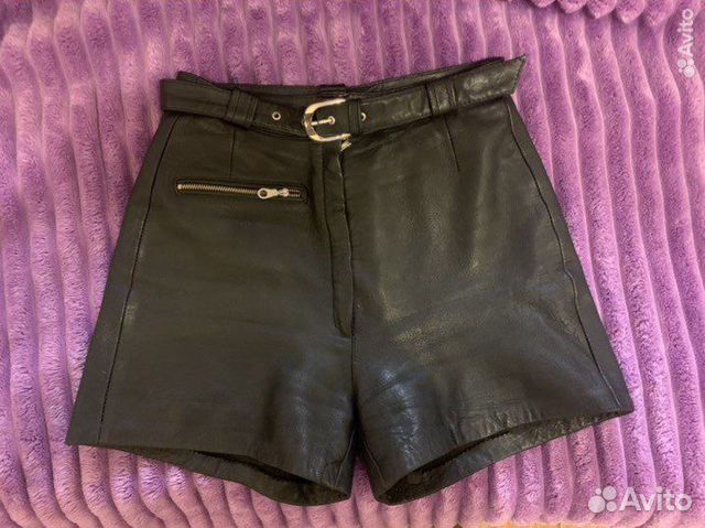 Шорты из натуральной кожи