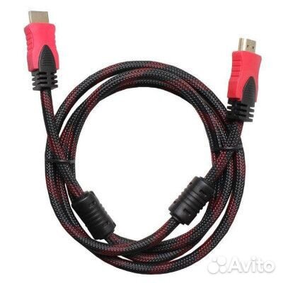 Кабель Cantell hdmi-hdmi 1.5м, черный-красный