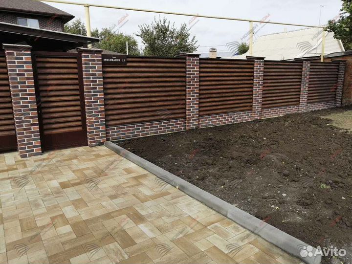 Забор жалюзи еврожалюзи