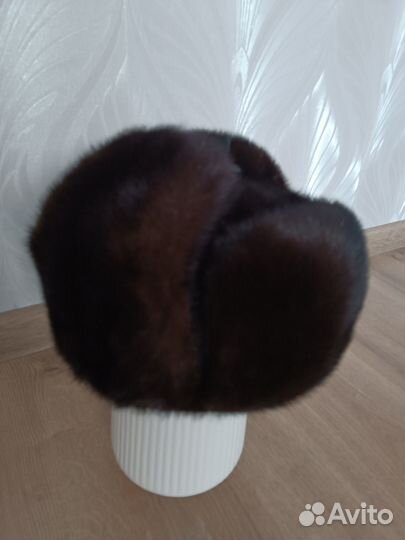 Норковая шапка мужская