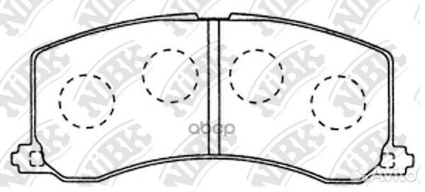 Колодки тормозные дисковые передние NiBK PN9381