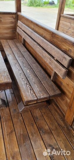 Садовая мебель из массива дерева