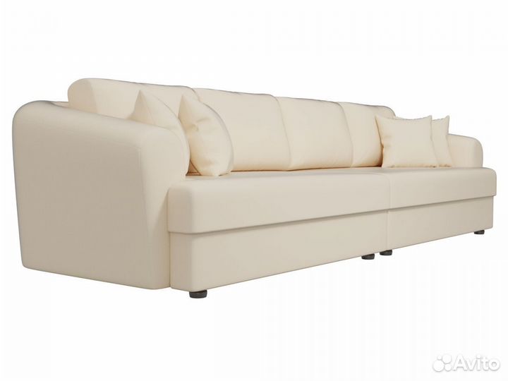 Диван прямой Милтон, экокожа, бежевый. Москва и мо