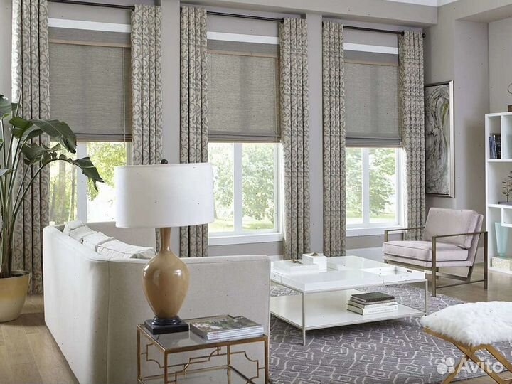 Римские шторы с установкой 