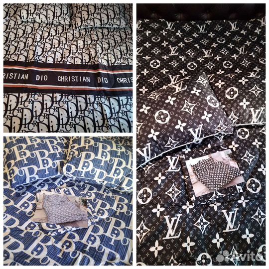 Постельное белье с одеялом и подушками