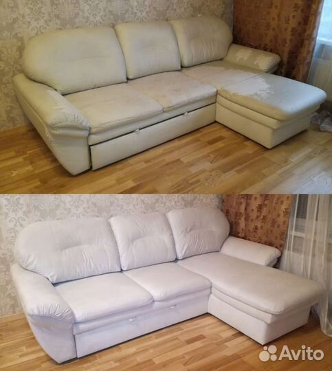 Перетяжка мягкой мебели в городе