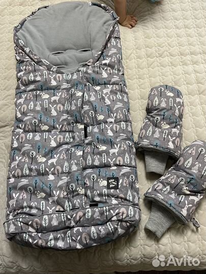 Зимний конверт в коляску