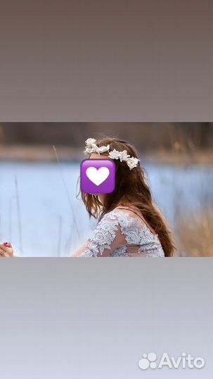 Ободок венок из цветов фоамирана