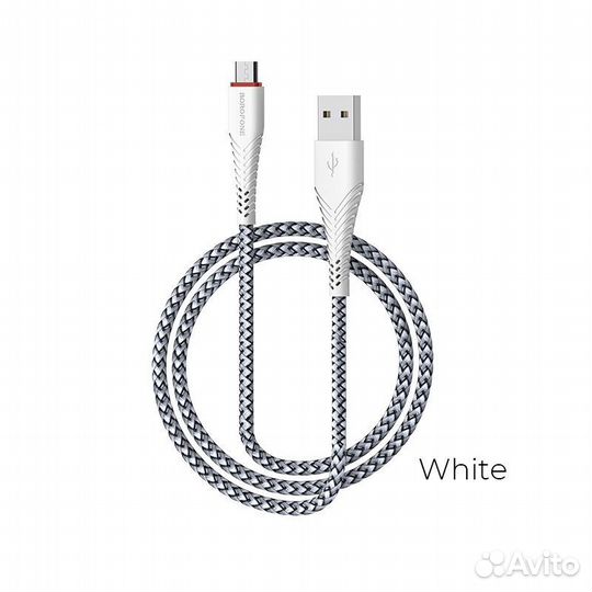 Кабель USB borofone BX25 Powerful, USB - microusb