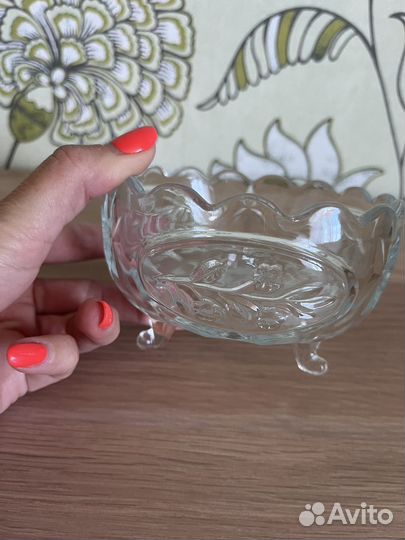 Конфетница хрусталь