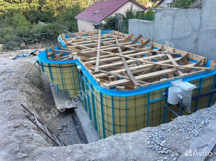 Бассейн 7х3х1,5 от производителя,ступени Угловые