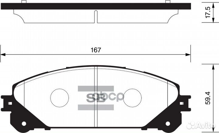 Колодки тормозные SP2137 Sangsin brake