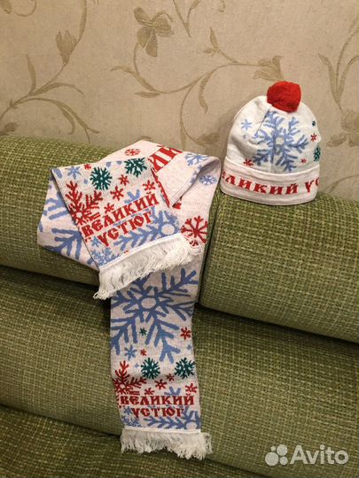 Новый комплект Шапка и шарф Великий Устюг