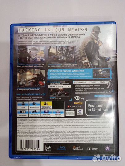 Игра Watch Dogs (PS4) б/у