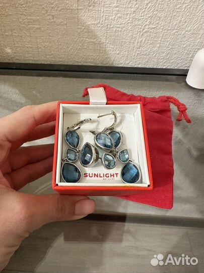 Комплект серебряных украшений