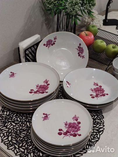 Винтажный сервиз Weisswasser ГДР