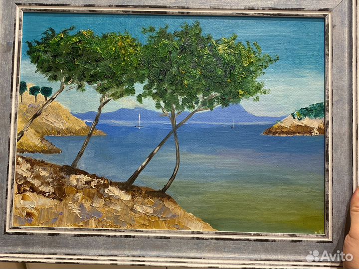 Картина маслом морской пейзаж