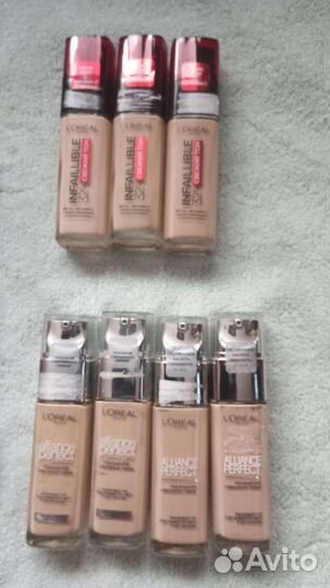 Пудра и тональный крем помады, консилер