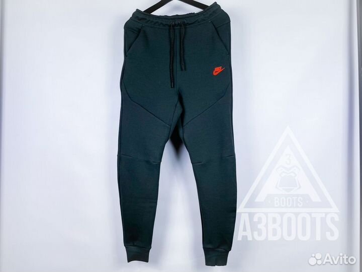 Штаны Pants Nike Tech Fleece Dark Grey Orange