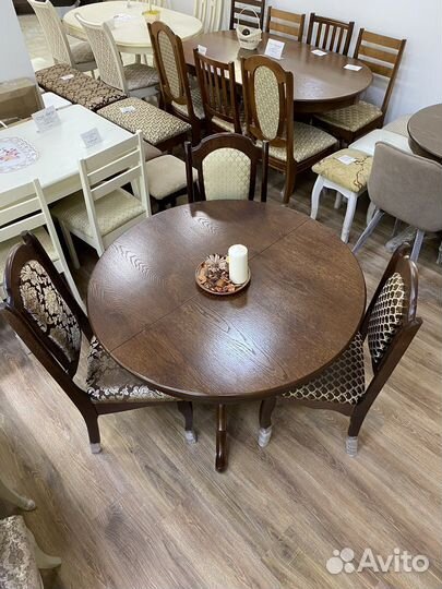 Стол массив круглый 