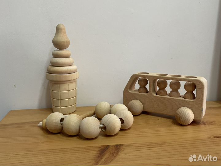 Деревянные игрушки для малышей