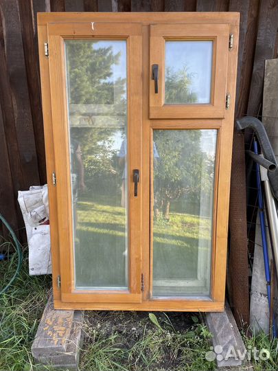 Деревянные окна со стеклопакетом бу