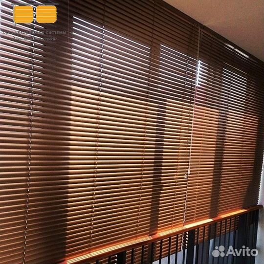 Деревянные жалюзи горизонтальные