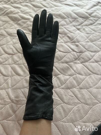 Перчатки из натуральной нежной телячей кожи(7р-р)