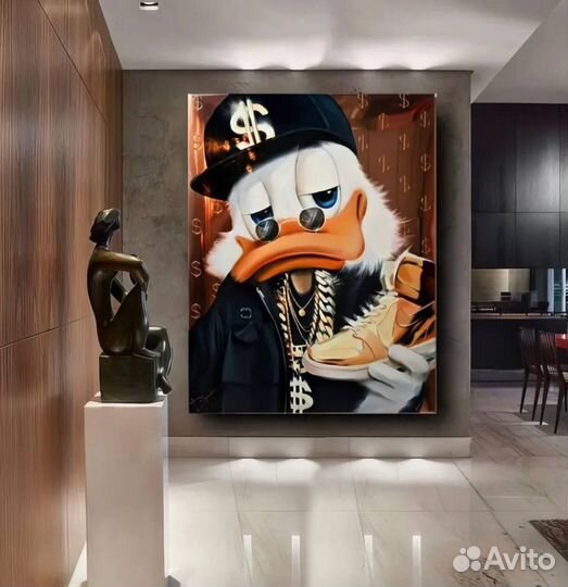 Картины на холсте, Скрудж, Багз Банни, Монополия