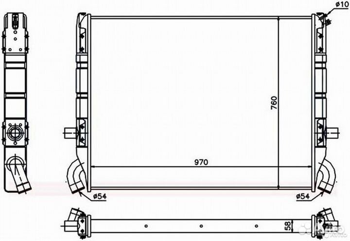 Радиатор охлаждения sсаniа