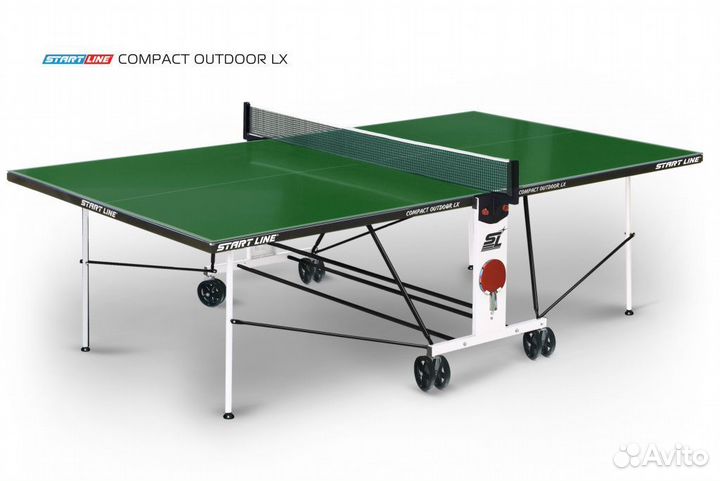 Теннисный стол Start Line Compact Outdoor LX green