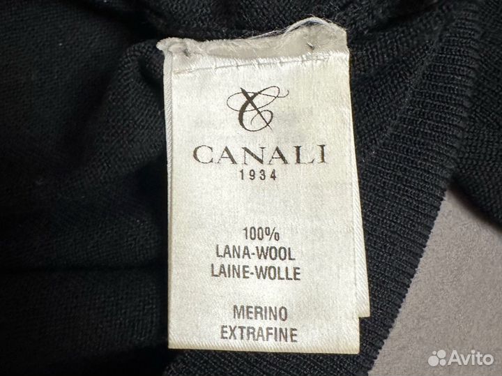 Джемпер поло шерстяное canali