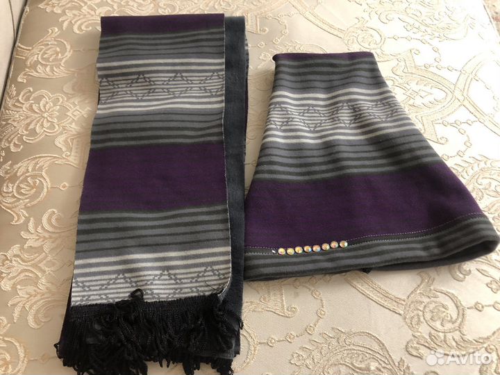 Шапка с шарфом