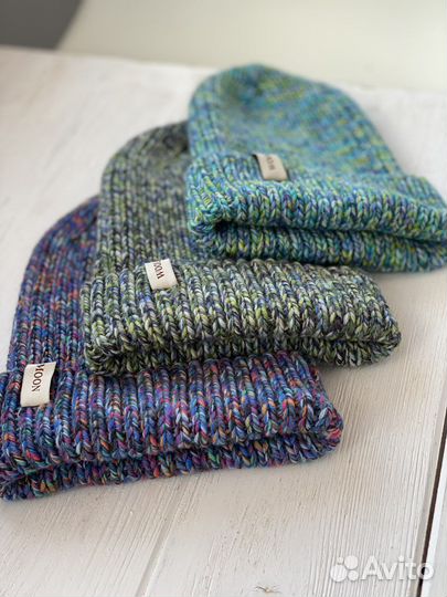 Шапка ручной работы из премиальной шерсти мериноса