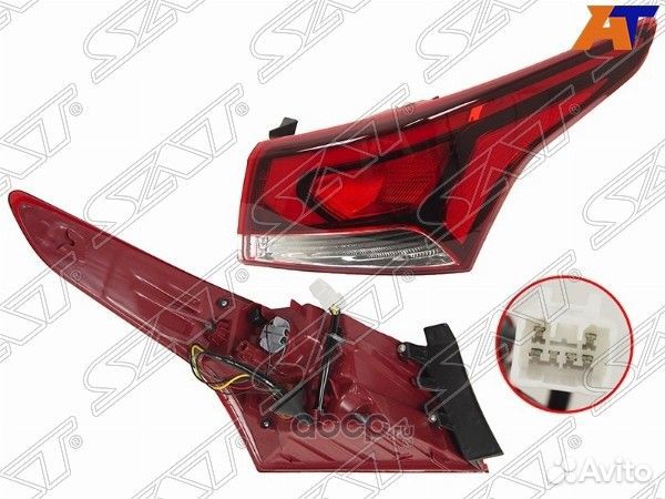 Фонарь задний правый LED солярис 2