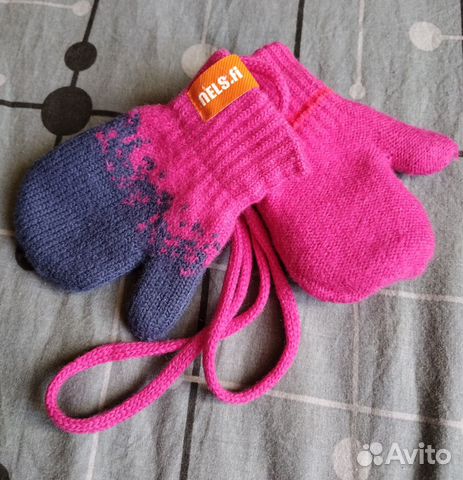 Варежки зимние для девочки б/у Nels