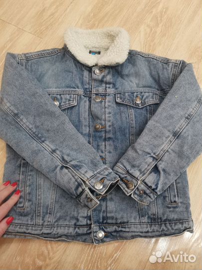 Джинсовка с утеплением размер 128