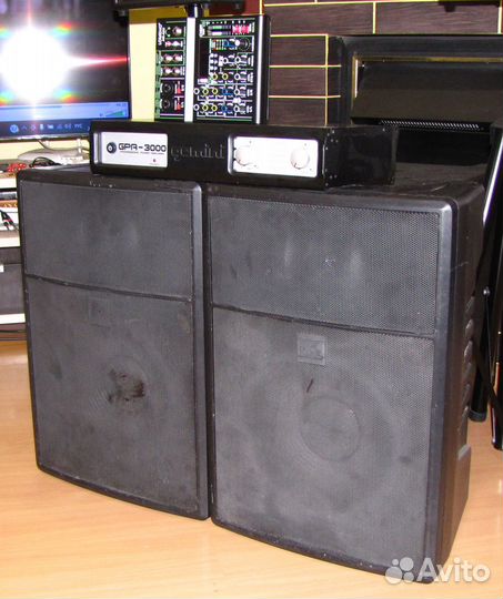 Колонки DAS 1600W Pro 2шт Усилитель Микшер 99DSP